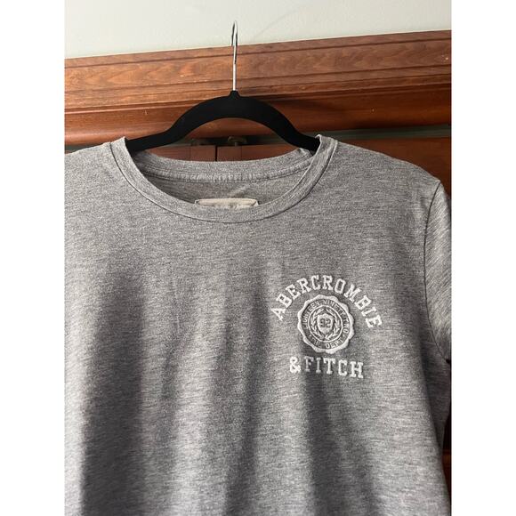 Abercrombie & Fitch Women's Crewneck Pullover T-Shirt Short Sleeves Gray Size M - Picture 4 of 7